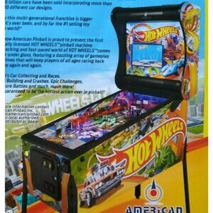 Hot Wheels Art Print FLYER Original Promo Mattel Toy Car Theme Vintage Promo Art